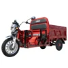 Triciclu electric cargo Samus Houston 25 roșu vedere laterală