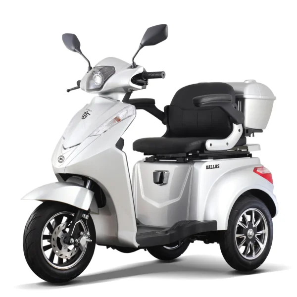 Tricicletă electrică SAMUS DALLAS Argintiu cu motor 1000W, baterie 60V 20Ah și autonomie de până la 45 km