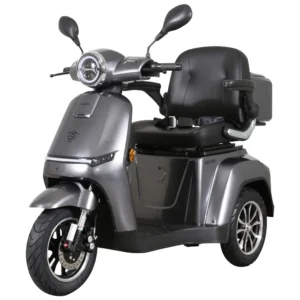 Triciclu electric Samus Arizona Silver argintiu vedere frontală
