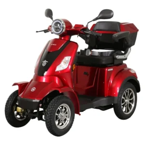 Cvadriciclu electric Samus Arizona Red vedere frontală laterală