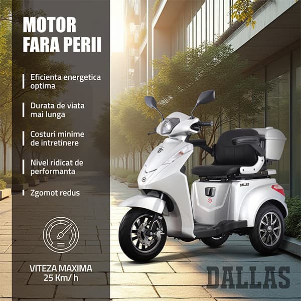 Motor electric 1000W triciclu Samus Dallas Silver