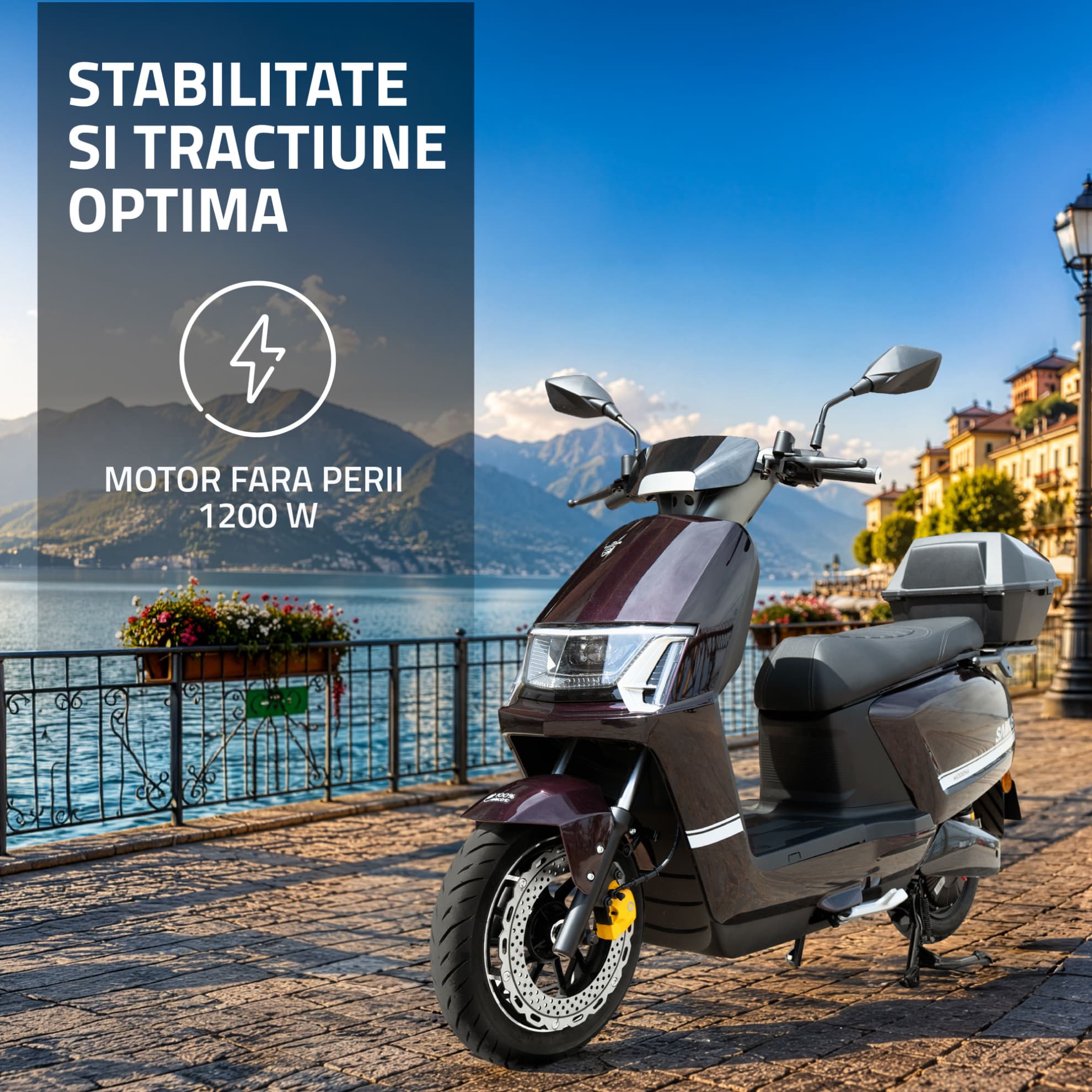 Detaliu motor electric fără perii scuter Samus Modena 45 Mov