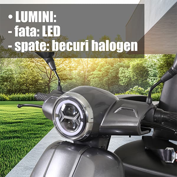 Sistem de iluminare LED triciclu electric Samus Arizona Silver