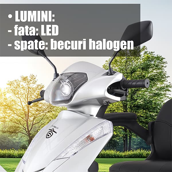 Sistem de iluminare LED triciclu electric Samus Dallas Silver