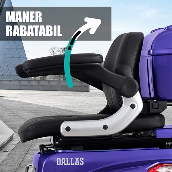 Mâner rabatabil pentru acces ușor triciclu Samus Dallas Blue