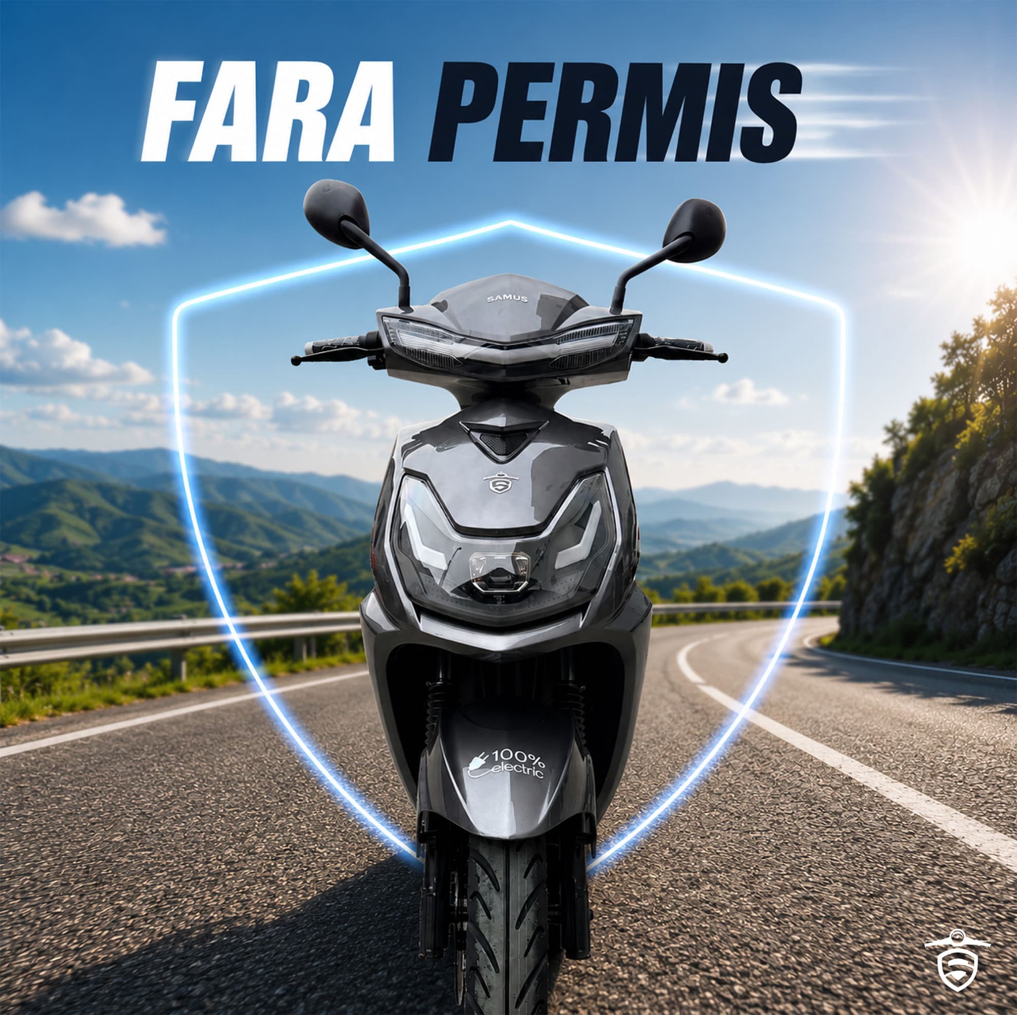 Scuter electric Samus Torino 25 Dark utilizare fără permis