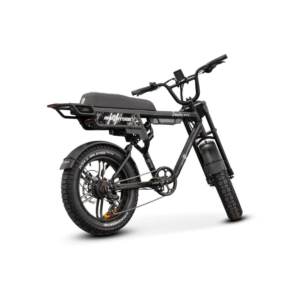 JAMBO-PRO-MATT-BLACK-5 Ape Ryder Jambo Pro,Ape Ryder Jambo Pro Special Edition,Ape Ryder Romania,Ape Ryder Jambo Pro pret,Specificatii Ape Ryder Jambo Pro,Fatbike Ape Ryder Jambo Pro,Bicicleta electrica frane hidraulice,Fatbike electric baterie 13Ah,Bicicleta electrica motor 250W high-torque,E-bike roti late 20x4.0,Bicicleta electrica Shimano 7 viteze