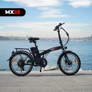 Bicicleta electrica RKS MX25, motor 250W, viteza 25Km/h, autonomie 30Km, roti 20", display LCD