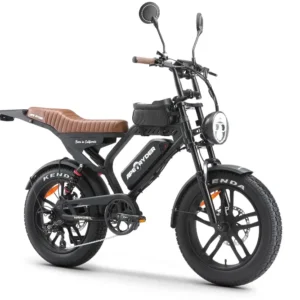 Bicicletă electrică APE RYDER MANDRILL Black cu motor Brushless 250W, baterie Li-Ion 48V/15Ah, autonomie până la 60 km și frâne hidraulice Karasawa.