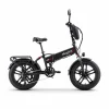Bicicletă electrică SKY JET GTIII-PRO BLACK neagră, vedere laterală