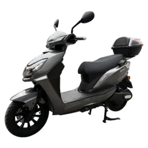 Scuter electric Samus Torino 2500W argintiu, autonomie până la 100 km, vedere față-stânga