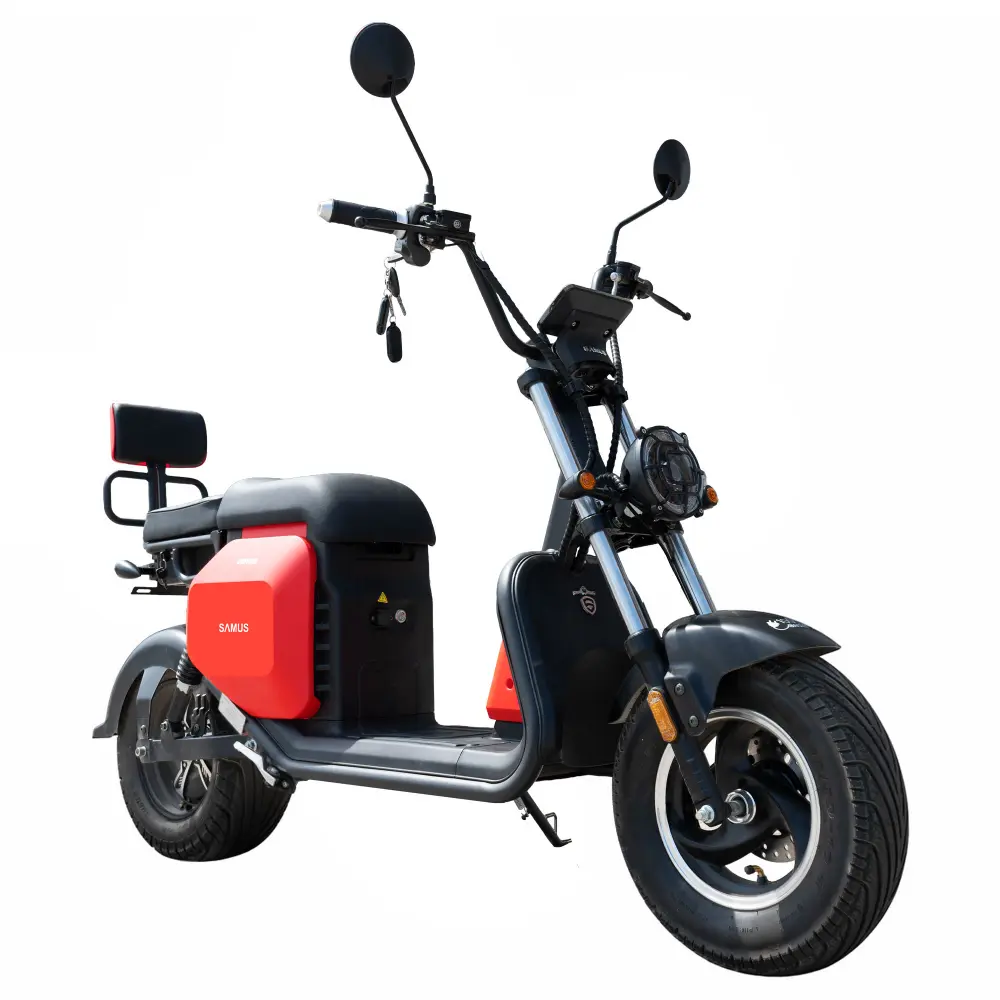 Scuter Electric Samus Denver 45 Roșu - Profil Lateral Scuter electric Samus Denver 45 Roșu profil lateral