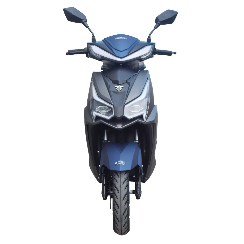 Scuter Electric Samus Napoli Argintiu Închis - Vedere Frontală Scuter electric Samus Napoli Argintiu Închis față
