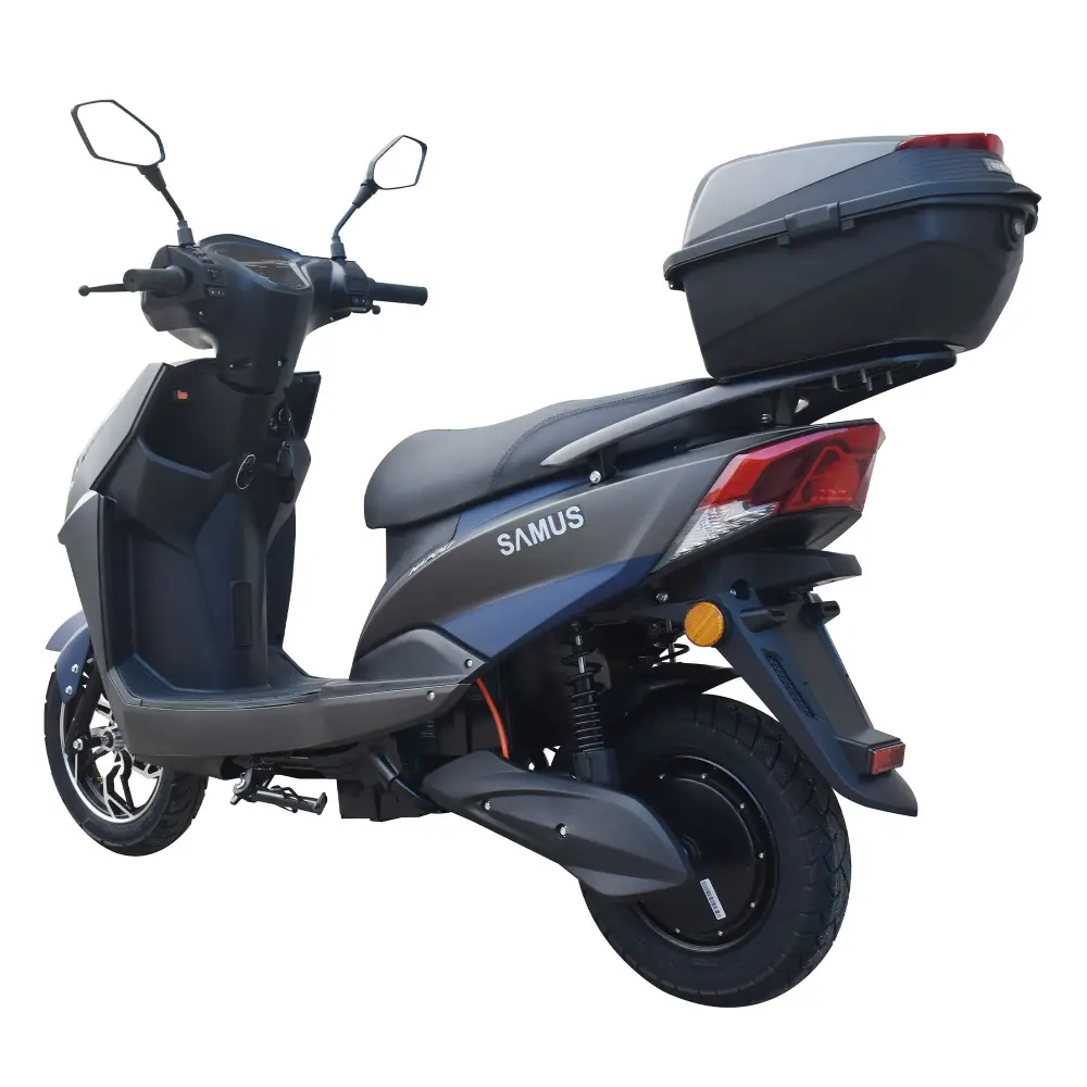 Scuter Electric Samus Napoli Argintiu Închis - Vedere Laterală Dreapta Scuter electric Samus Napoli Argintiu Închis vedere laterală