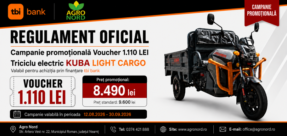 Regulament campanie Voucher 1.110 lei – KUBA LIGHT CARGO prin tbi bank