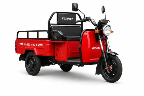 Triciclu electric KEEWAY CARGO TRIO X roșu, motor 1800W, 72V 20Ah