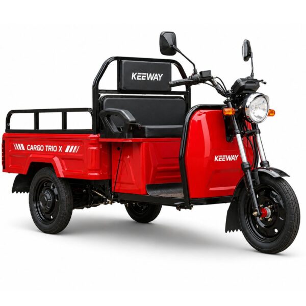 Triciclu electric KEEWAY CARGO TRIO X roșu, motor 1800W, 72V 20Ah