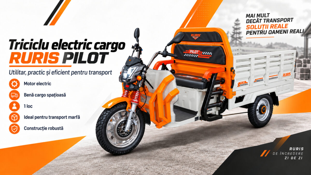 Triciclu electric cargo RURIS PILOT 3130