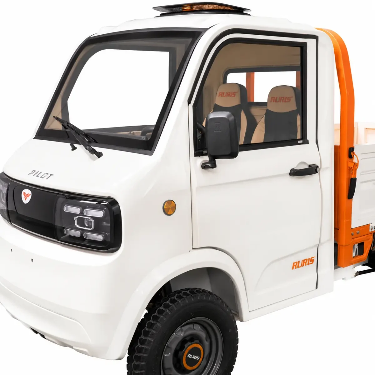 Camioneta, (cvadriciclu electric L6e), fara permis, RURIS PILOT5000S WHITE Camioneta, (cvadriciclu electric L6e), fara permis, RURIS PILOT5000S WHITE