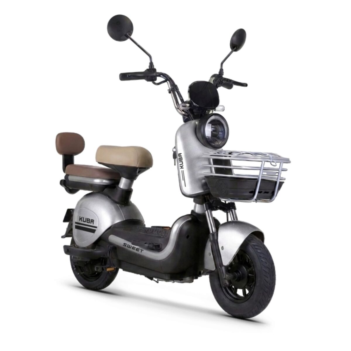 Scuter electric KUBA SWEET, motor 350W, baterie 12Ah/48V, viteza 25 Km/oră, autonomie 50Km, gri Scuter electric KUBA SWEET, motor 350W, baterie 12Ah/48V, viteza 25 Km/oră, autonomie 50Km, gri