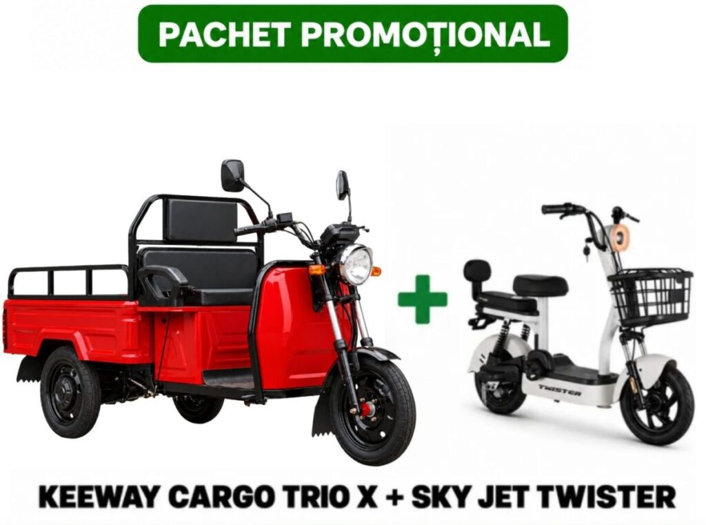 KEEWAY CARGO TRIO X + Scuter electric SKY JET TWISTER